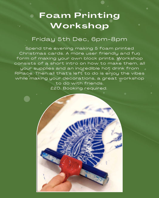 FRIDAY 5TH DEC Foam printing Christmas cards